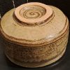 Savanna Chawan | Mino-Iga style, greenish-brown, cylindrical matcha bowl - Image 2