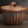 Samurai Hat S1 Bizen Shiboridashi | Vessel for Japanese Green Teas