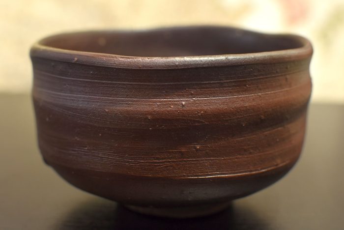 Wood-fired Matcha Chawan Han-tsutsu-nari | Kazuhiko Uchida - Bizen - Image 7