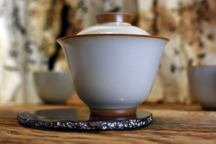 HuangRu Yellow Tulip Gaiwan | Crackled Glazed, 150 ml. - Image 2