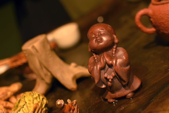 Little Monk Tea Ceremony Figurine | Yixing Clay, 7.2 cm - Image 3