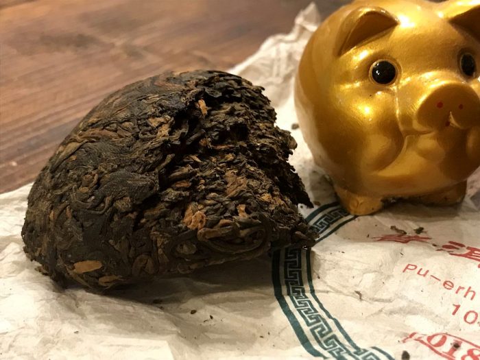 Golden Pig Tuocha Gongting Shu Puerh | 2018 Nutty, Creamy, Sweet - Image 2