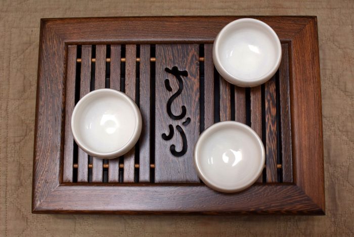 Flying Dragon, Chicken Wing Wood Tea Tray | Small, Durable Hardwood Tray 27*19*6cm