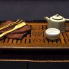 Blessings Motif Chicken Wing Wood Tea Tray | Middle Size, Hardwood Tray 38*28*5,5cm - Image 6
