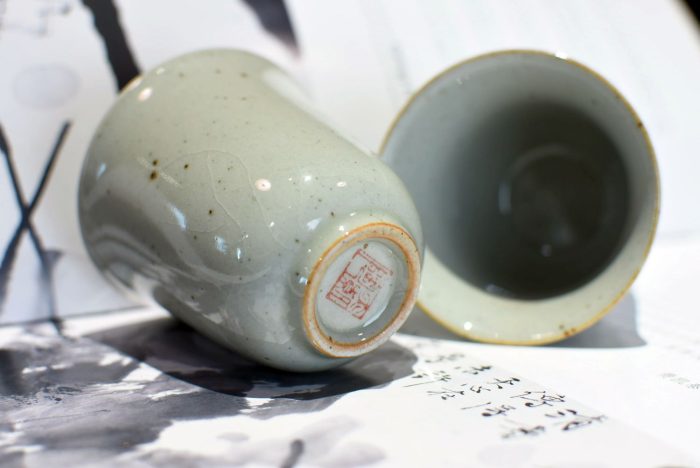 Landscape Teacup - Stone Clay | Underglazed Blue Style 50 ml. - Image 4