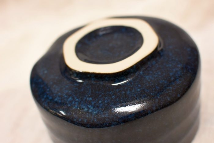 Cosmic Beauty | Mino-yaki Matcha Chawan | Half Cylinder Shape - Image 6