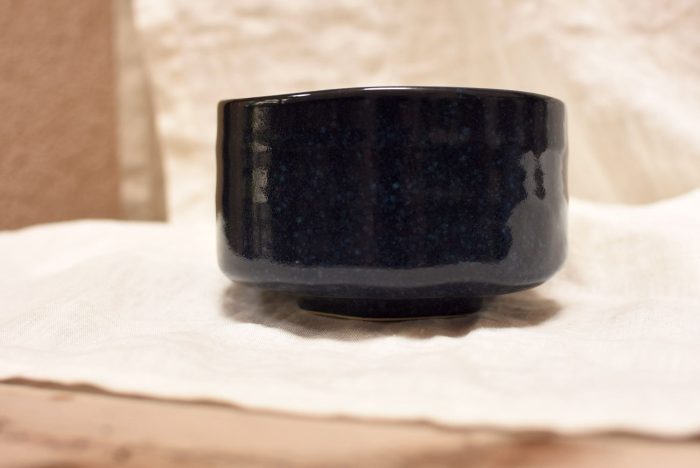 Cosmic Beauty | Mino-yaki Matcha Chawan | Half Cylinder Shape