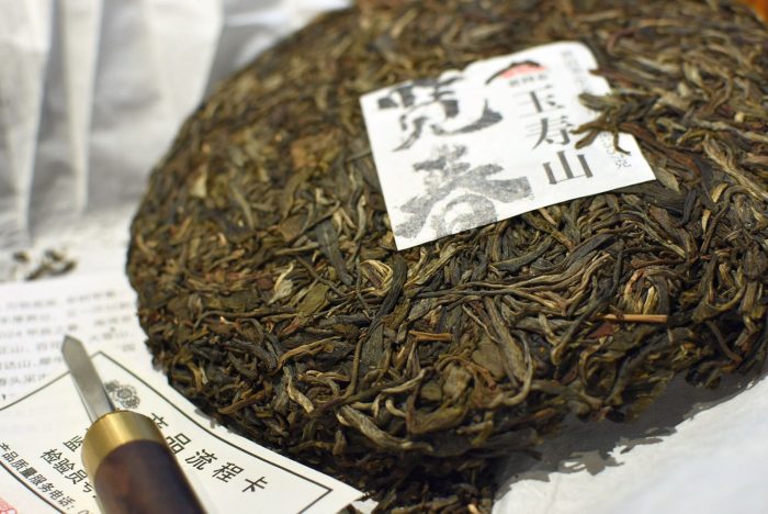 "View from Jade Mountain" Menghai Gu Shu | Haiwan Sheng Puerh 2024, 357g - Image 2