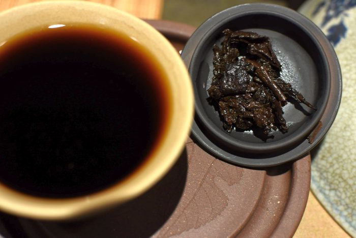 Yiwu-Bulangshan Super Bland | 2015 Shu Puerh, Walnut, Sweet and Fruity Aroma - Image 2